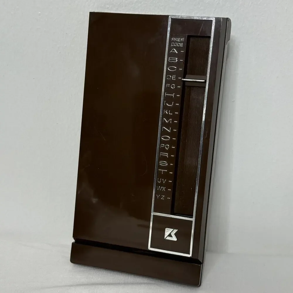Vintage Park Sherman Index Phone Address Book Desk Organizer Pop Up McDougall